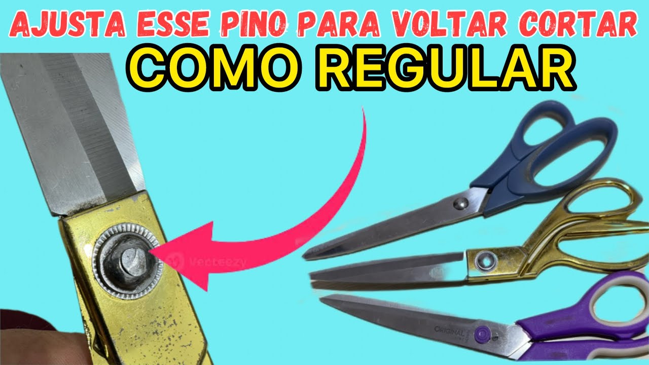 COMO AMOLAR TESOURA ⭐️ COMO APERTAR O PARAFUSO DAS LAMINAS