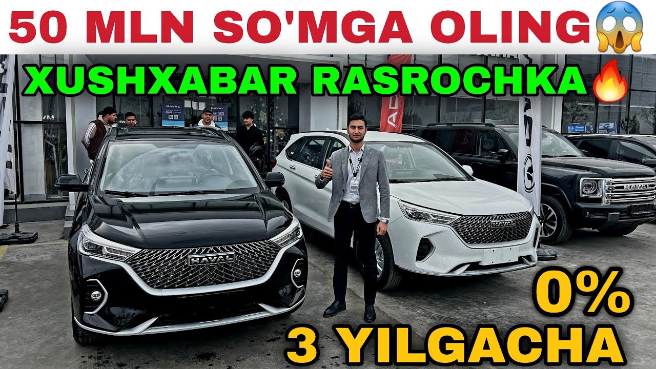 50 MLN BILAN OLING😱 HAVAL NARXLARI 2025 RASROCHKA OCHILDI 3 YILGACHA Хавал нархлари 2025