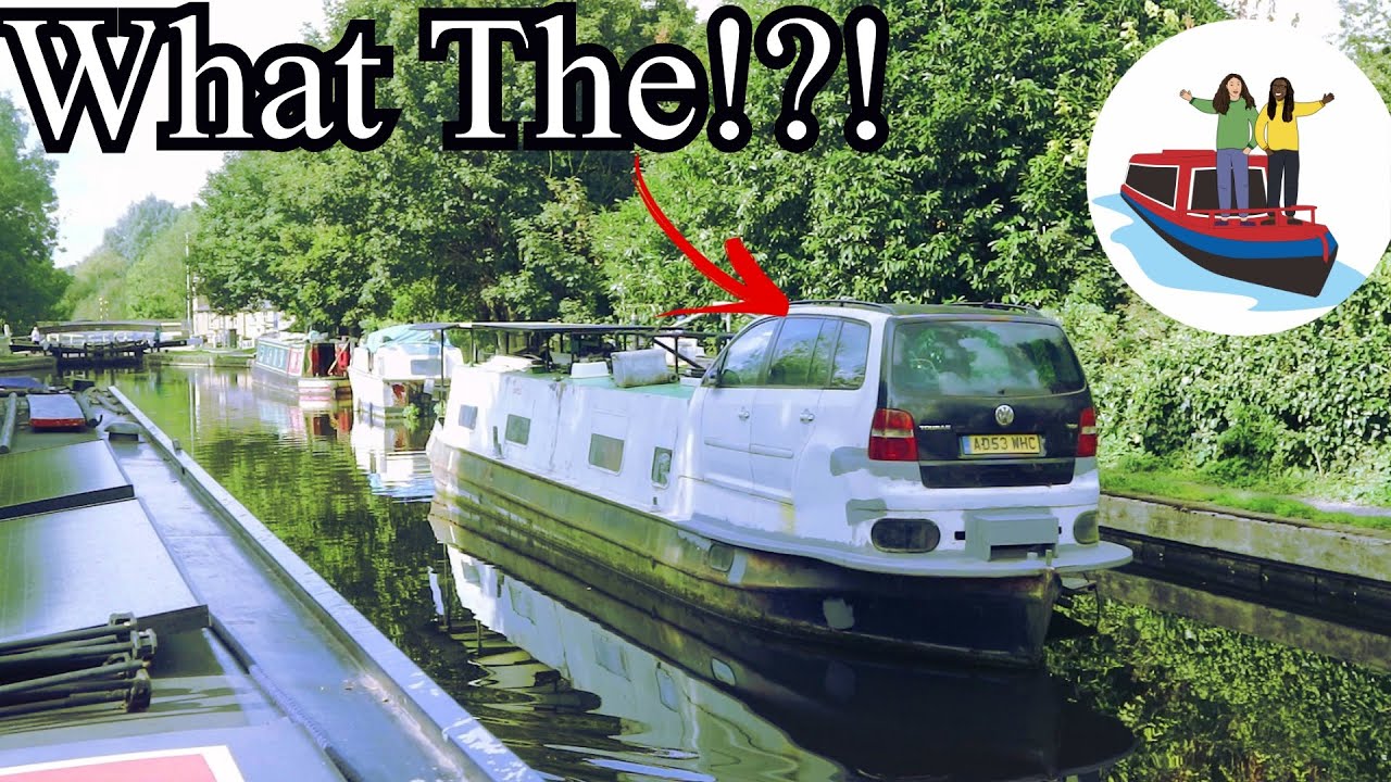 😱 The CRAZY Canal Boats In London! Narrowboat Living - Volkswagen Touran Boat!