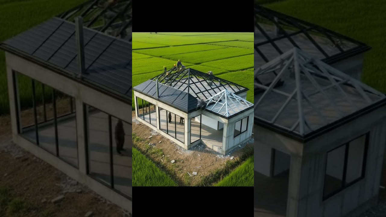 Building a Hipped Roof House: Roof Installation from Start to Finish 