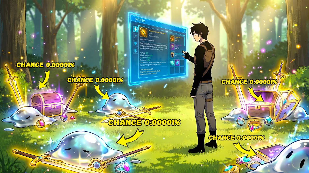 System Increased His Luck By 100X And He Gets Legendary Loot Even From Slime | Manhwa Recap