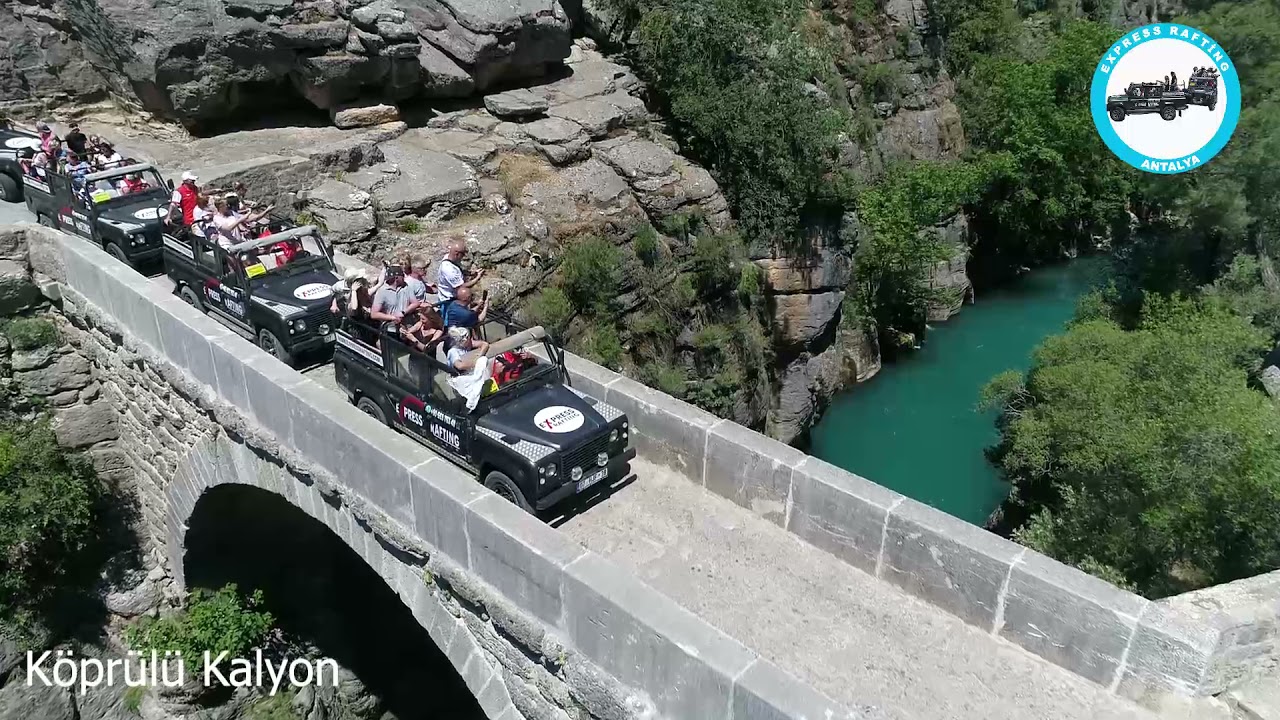 Express Raftinğ & Safari Beşkonak Köprülü Kanyon Tazı kanyonu  Selge antik