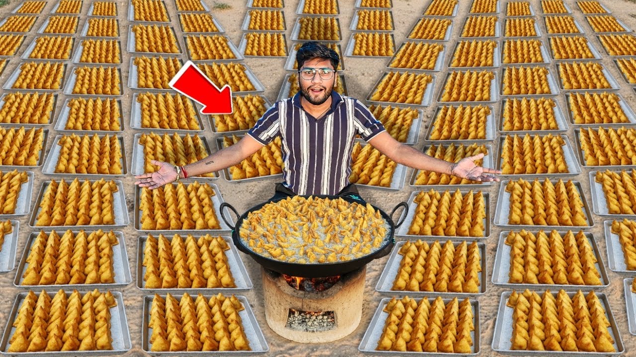 Making And Selling 1000 Samosa In Public 😳- 1000 समोसे बेचकर कितनी कमाई होगी?