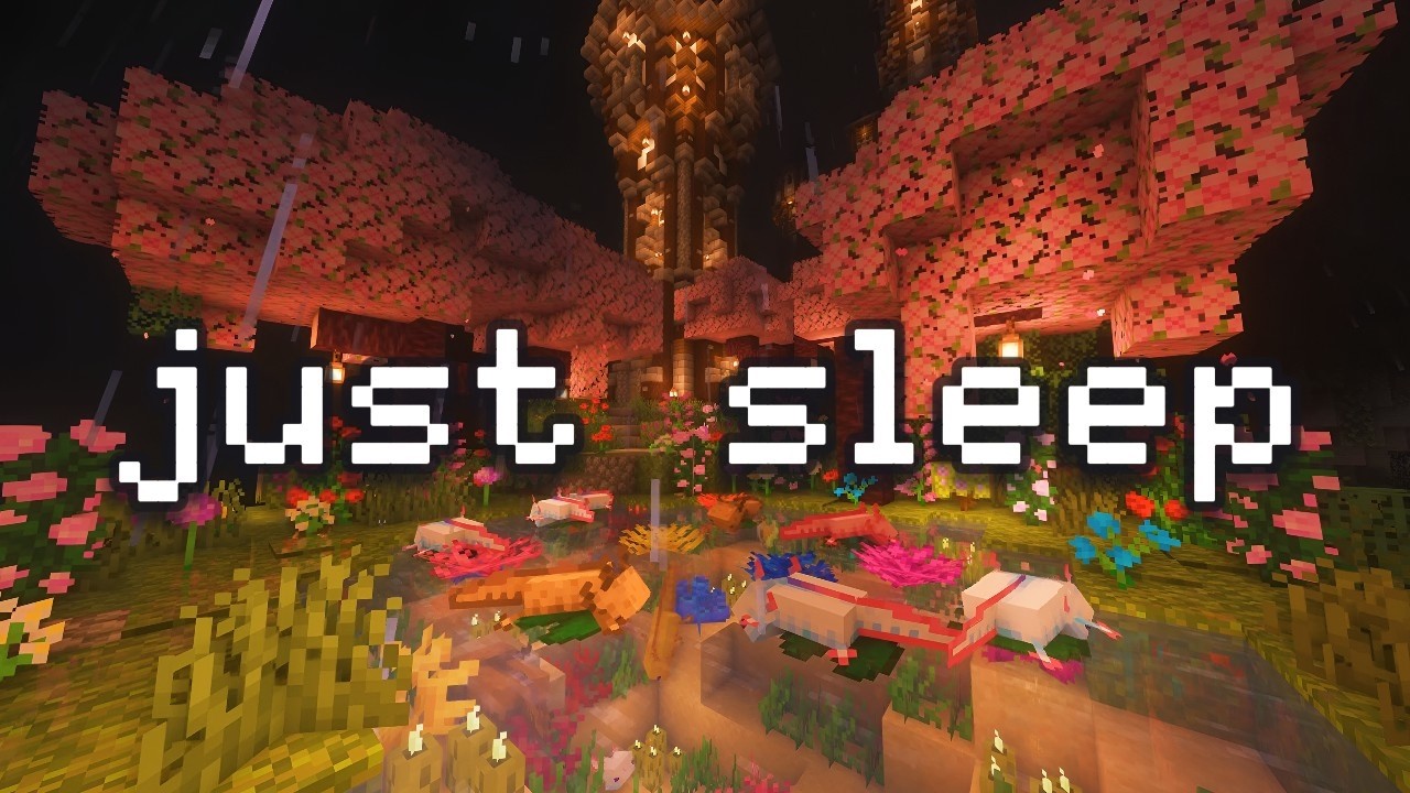 🌙 Засни мгновенно ⎮ Дождь в Minecraft и уютная атмосфера для глубокого расслабления