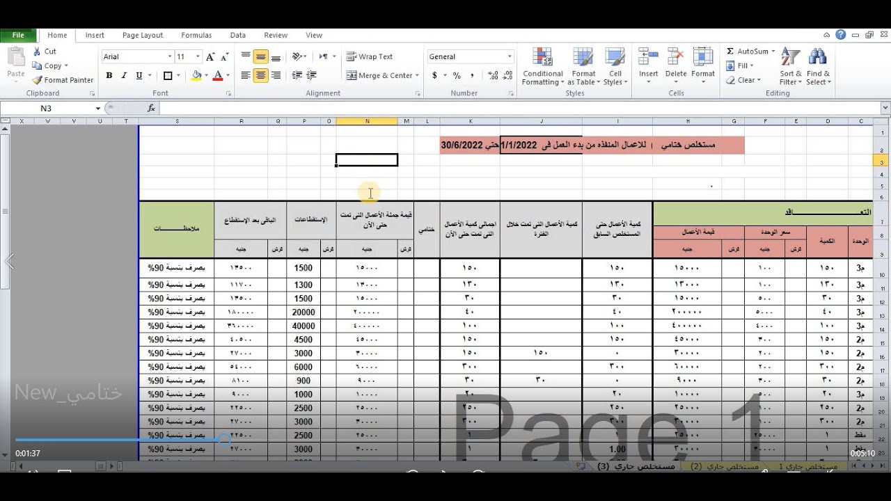 كيفية عمل المستخلص الختامي