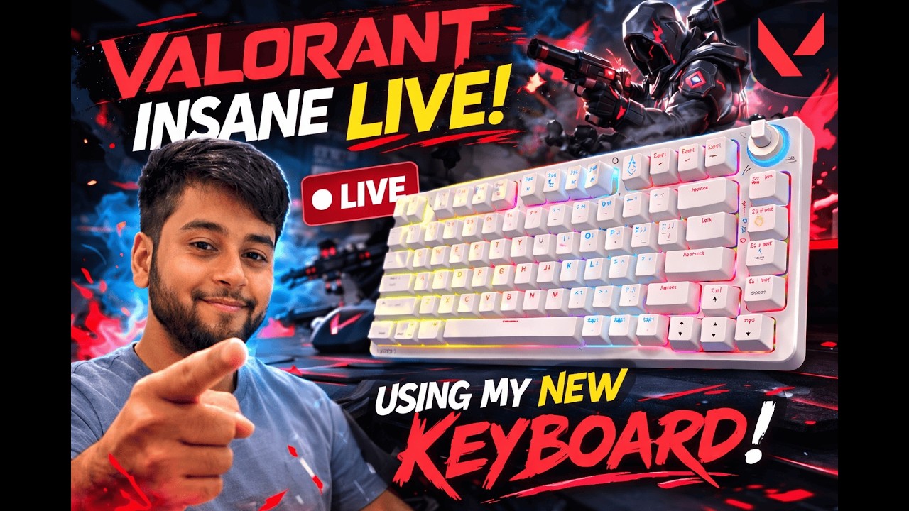 🔴Can This NEW Keyboard Improve My Aim?! 👀🔥 | Valorant LIVE |#valorantlive
