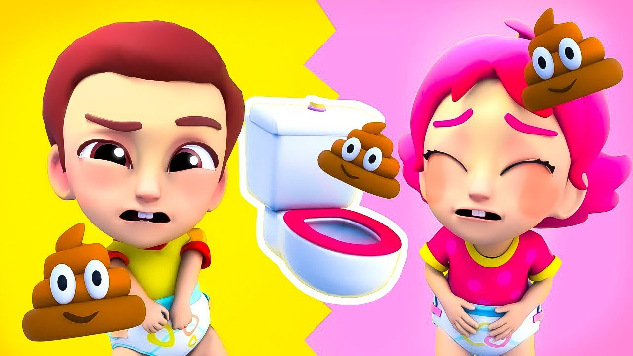 Poo Poo Colorido |  ¡Aprende Colores   - Canciones y Caricaturas para Niños