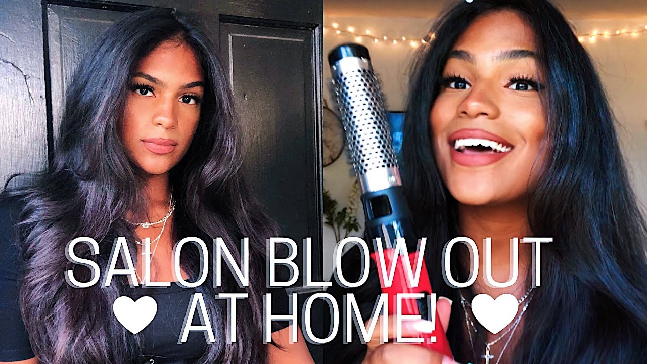 SALON BLOW OUT AT HOME!!! (one tool in 20 minutes)