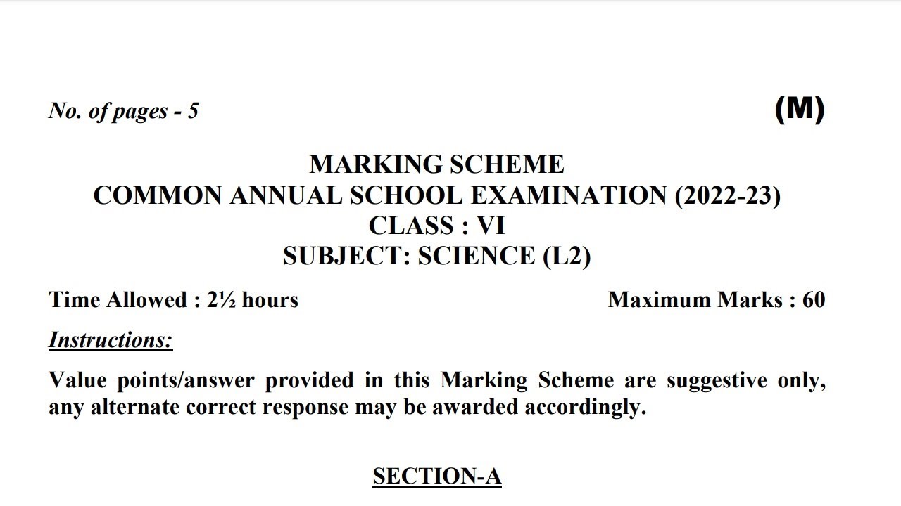 Class 6 Science Answer key morning shift 2 march 2023 | official answer key विज्ञान morning shift