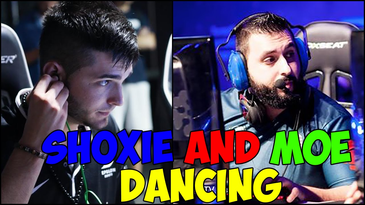LDLC Shoxie and m0e dancing.