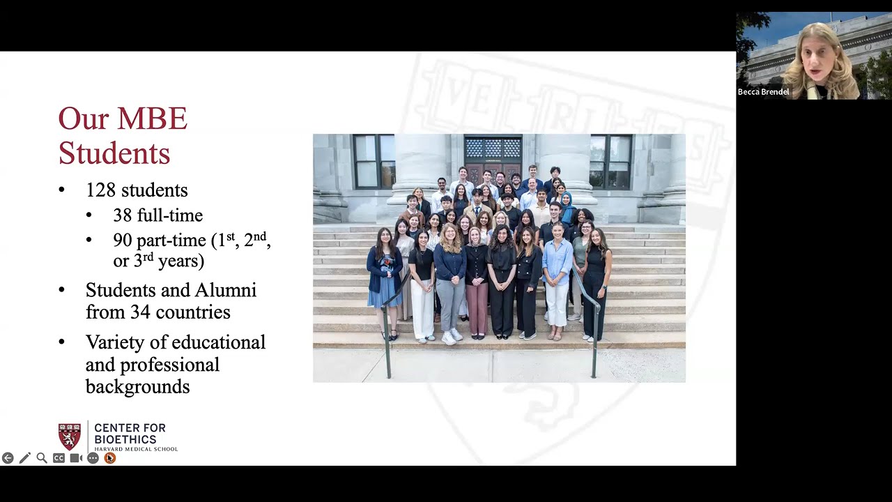 HMS Master of Science in Bioethics | Information Session October 29, 2025