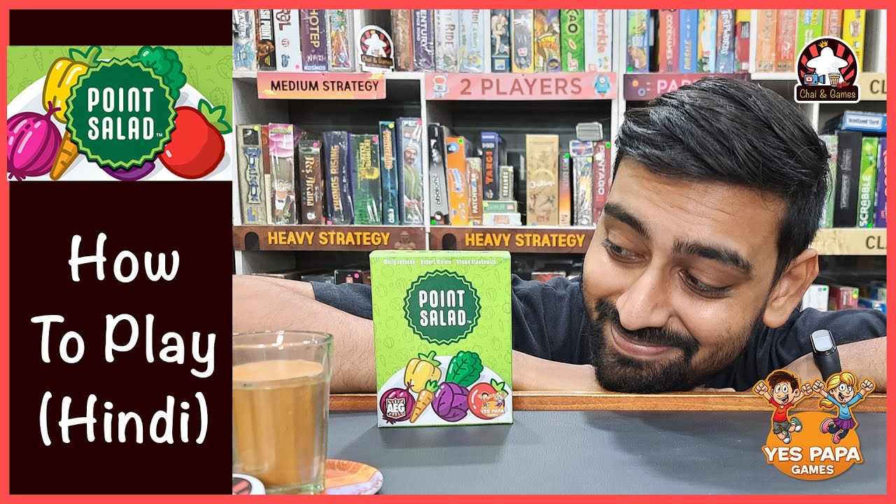 Point Salad HINDI How to Play | Fun Card Game | Family Card Game | Yes Papa Games // Chai & Games