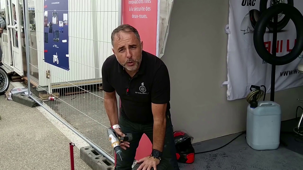 TOUT sur #WHEELSECURE anti crevaison. #FABIKE  nous interviewe au bol d'or au MOTOLAB du #CLUB14 AXA