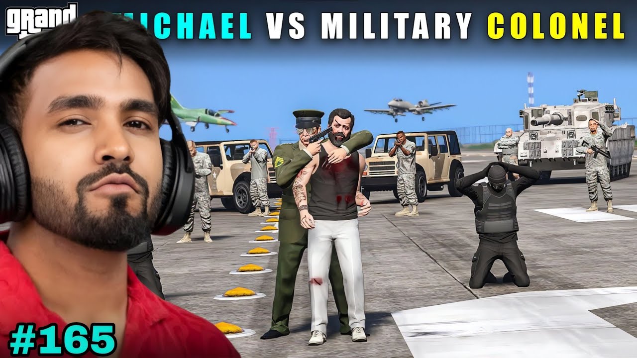 MICHAEL VS MILITARY COLONEL GTA 5 GAMEPLAY #165