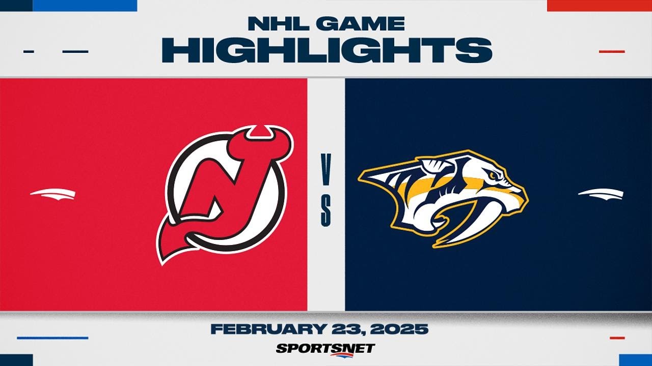 NHL Highlights | Devils vs. Predators - February 23, 2025