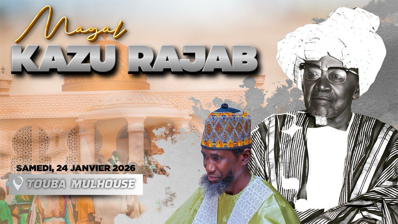 🔴DIRECT de France : Magal Kazu Rajab - Samedi 24 Janvier 2026 / 1447H