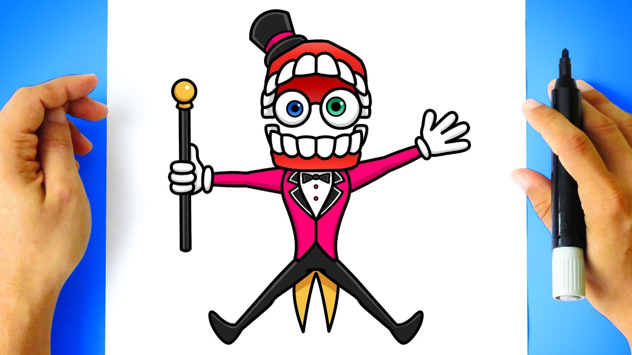 How to DRAW CAINE - The Amazing Digital Circus