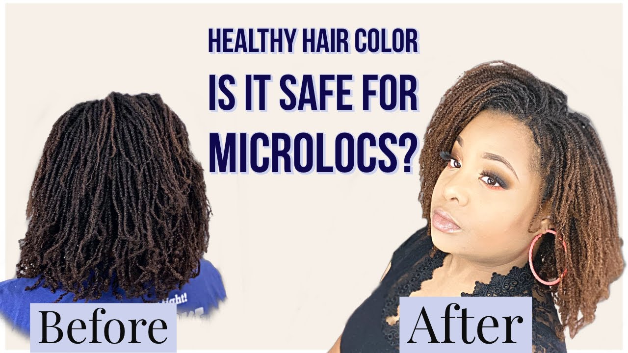 How I Colored My Microlocs | Healthy Hair dye