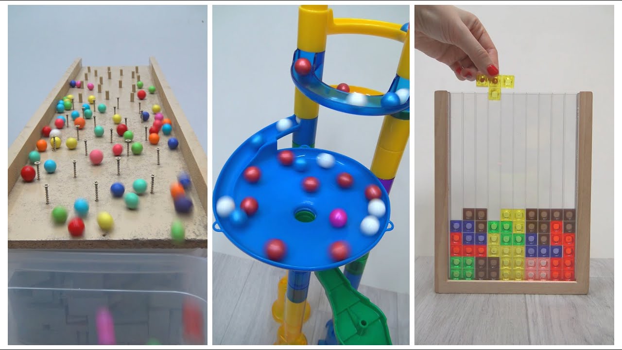 Hypnotic Bead Reversal, Xylophone Magic, Sorting Balls, ASMR Bead Tower, Marble Run Relaxation