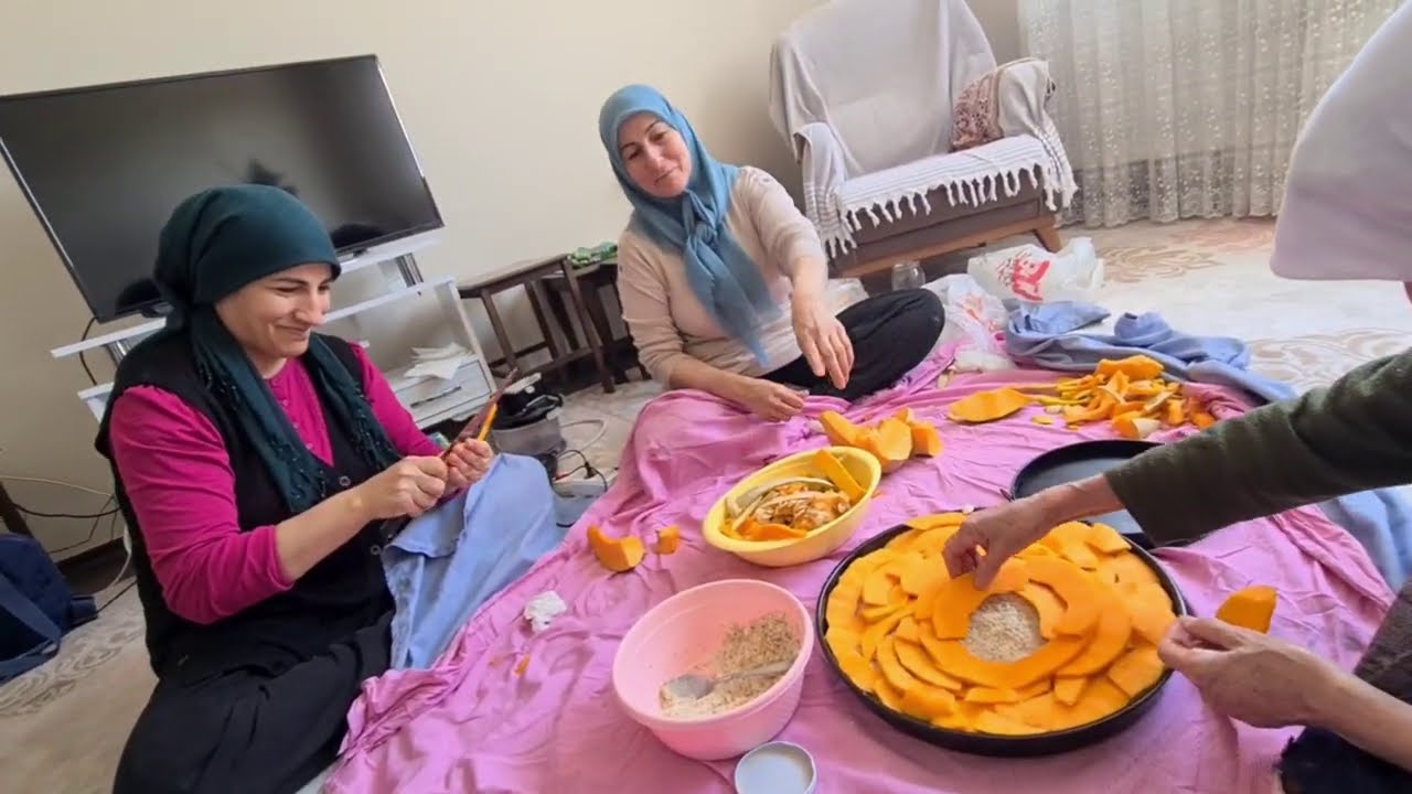 100 YIL ÖNCESİNİN TARİFİ YUFKA YOK  BAL KABAĞI BÖREĞİ 🎃 91 YAŞINDA HAVVA TEYZEMDEN TARİF | AKRABALAR