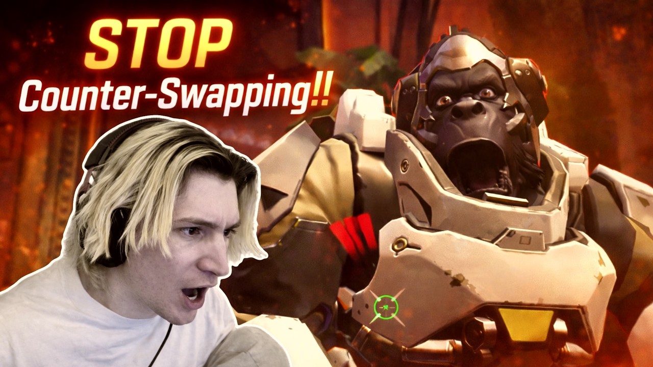 xQc KEEPS GETTING COUNTERED in Overwatch!