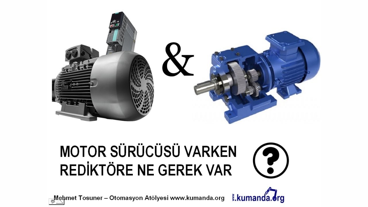 Motor sürücüsü varken redüktöre ne gerek var? #elektrik #otomasyon #devre #kumanda #kontrol #motor
