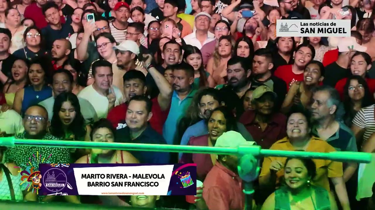 MARITO RIVERA - MALEVOLA EN VIVO (CARNALITO BARRIO SAN FRANCISCO) #elsalvador #carnavaldesanmiguel