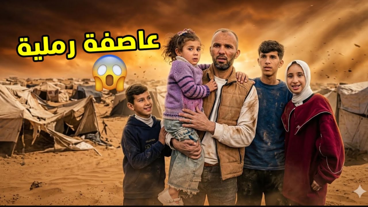 خيمتنا طارت اهوال يوم القيامه 😱احمد تصاوب وراح المستشفى 