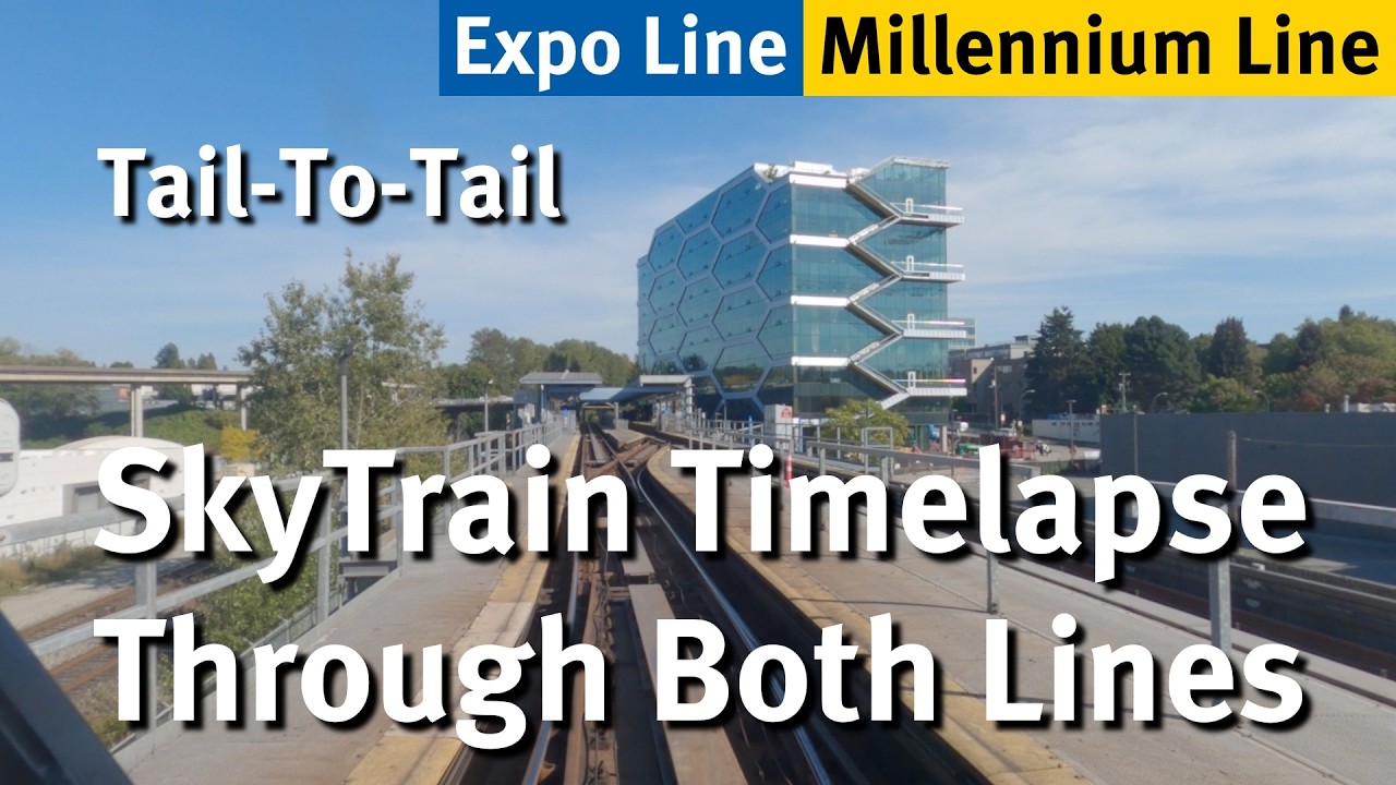 Vancouver SkyTrain Timelapse - Expo and Millennium Lines Tail-to-Tail