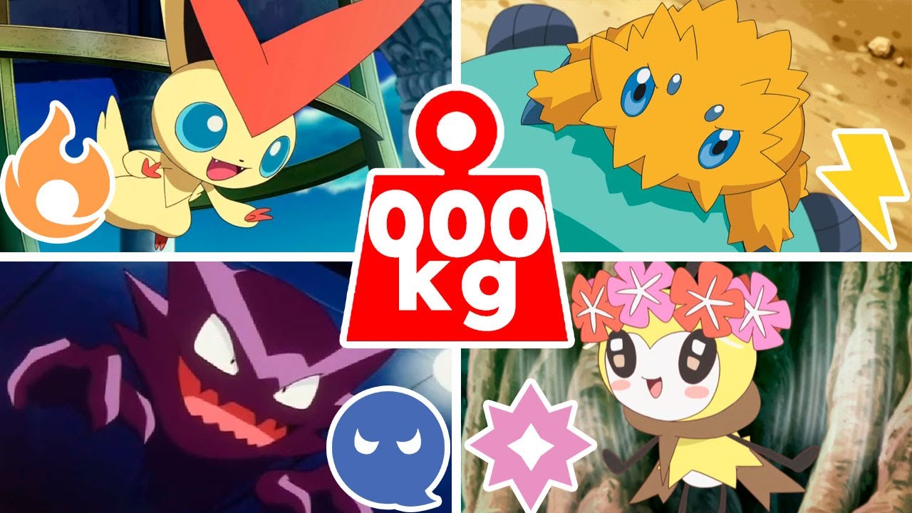 OS MAIS LEVES POKÉMON DE CADA TIPO !!