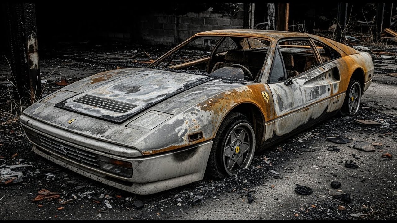 ASMR Car Restoration! 1989 Ferrari 328 Full Restoration Burnt to Perfection