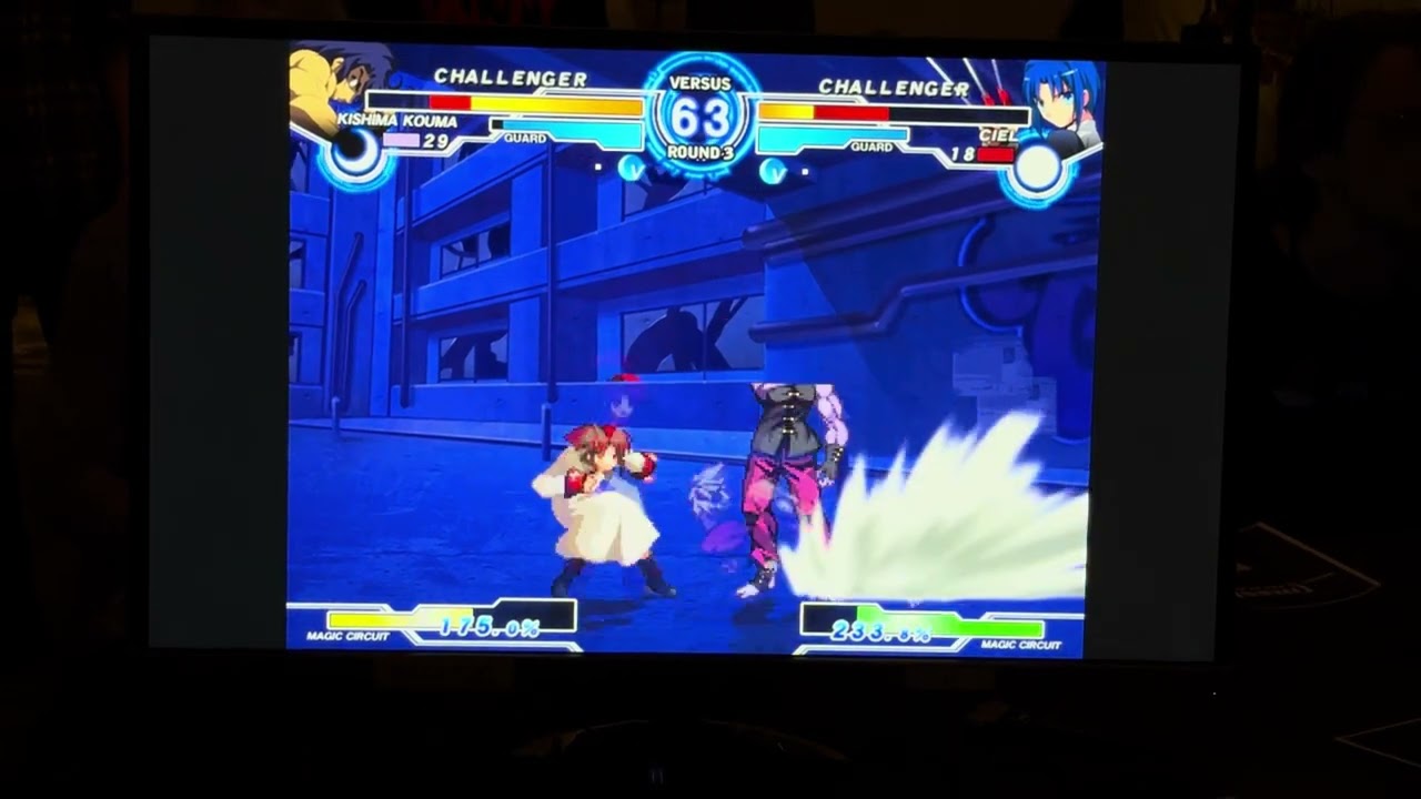 Jin (C-Kouma) v.s. j.g. (F-Ciel) - MBAACC