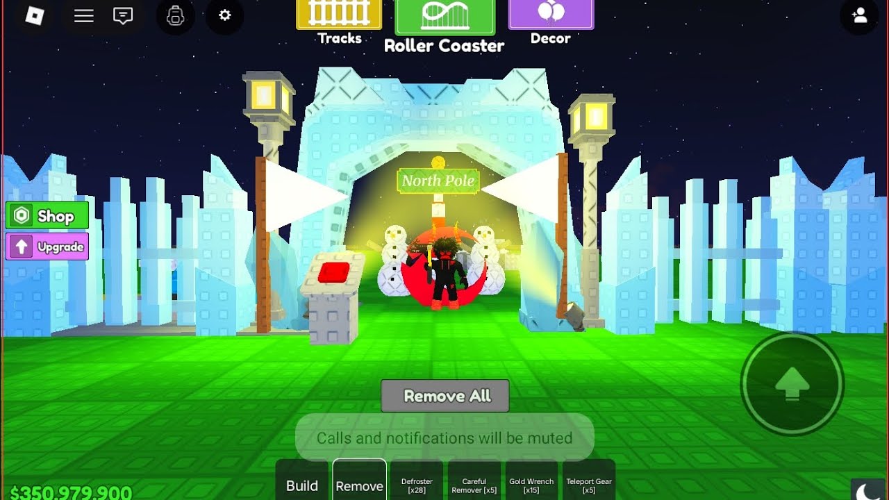 Im deleteing evey single track on my coaster # in build a rollercoaster #