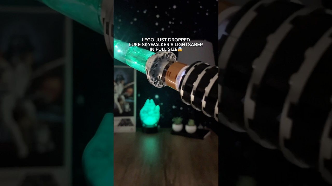 LEGO JUST DROPPED LUKE SKYWALKER&rsquo;S LIGHTSABER IN FULL SIZE😱 #lego #starwars #lightsaber