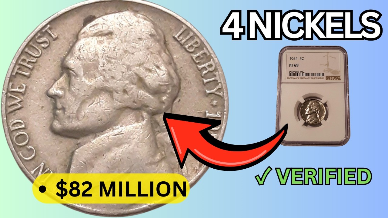Nickel Found in Pocket Change! 4 Ultra Rare Jefferson Nickels Worth Millions Still in Circulation!
