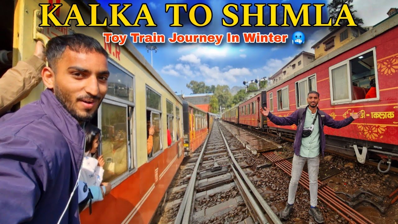 Kalka-Shimla Toy Train Journey In Winter 🥶 | Kalka To Shimla Toy Train | Shimla To Kalka Toy Train