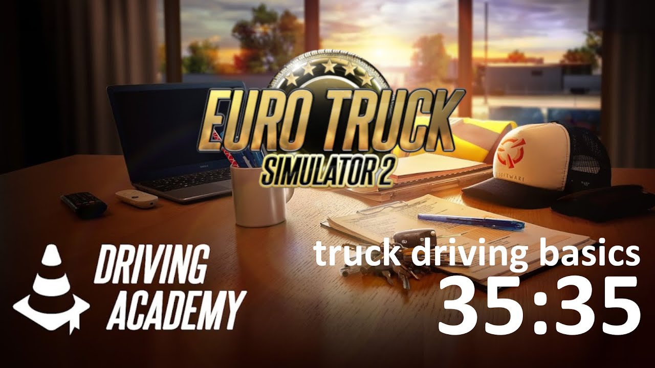 [WR] ETS 2 Driving Academy speedrun - Truck Driving Basics - 35:35