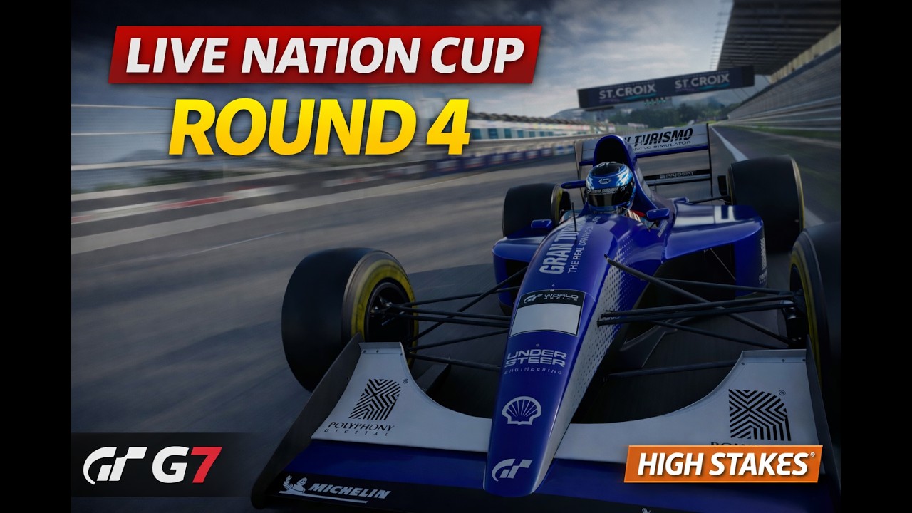 🔴LIVE GT7: Nation Cup Round 4 - Saint-Croix B F3500-A EPIC RACE!🔥🔴