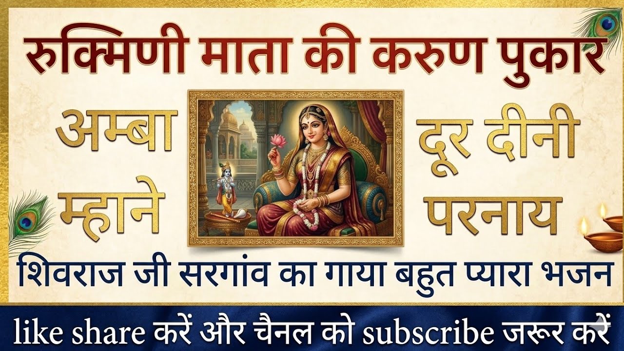 Mira bai ki karun pukar.. अम्बा म्हाने दूर दीनी परनाय।। स्वर -: शिवराज जी सरगांव #मीराबाई #bhajan