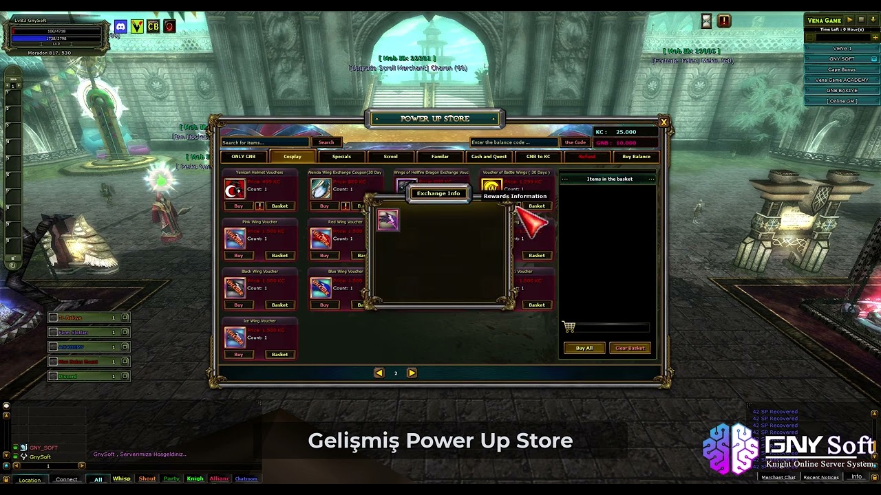 Gelişmiş Power Up Store | Gny Soft