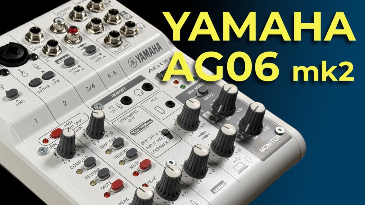 Is this Desktop Mixer & 2x2 USB Interface Right for You in 2025? | Yamaha AG06MK2 - Review/Tutorial