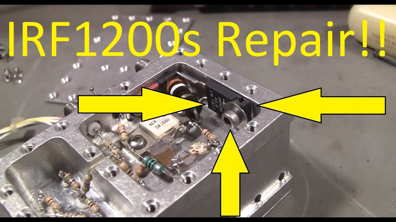 IRF-1200s Blown RF Dump Load Resistor Repair.