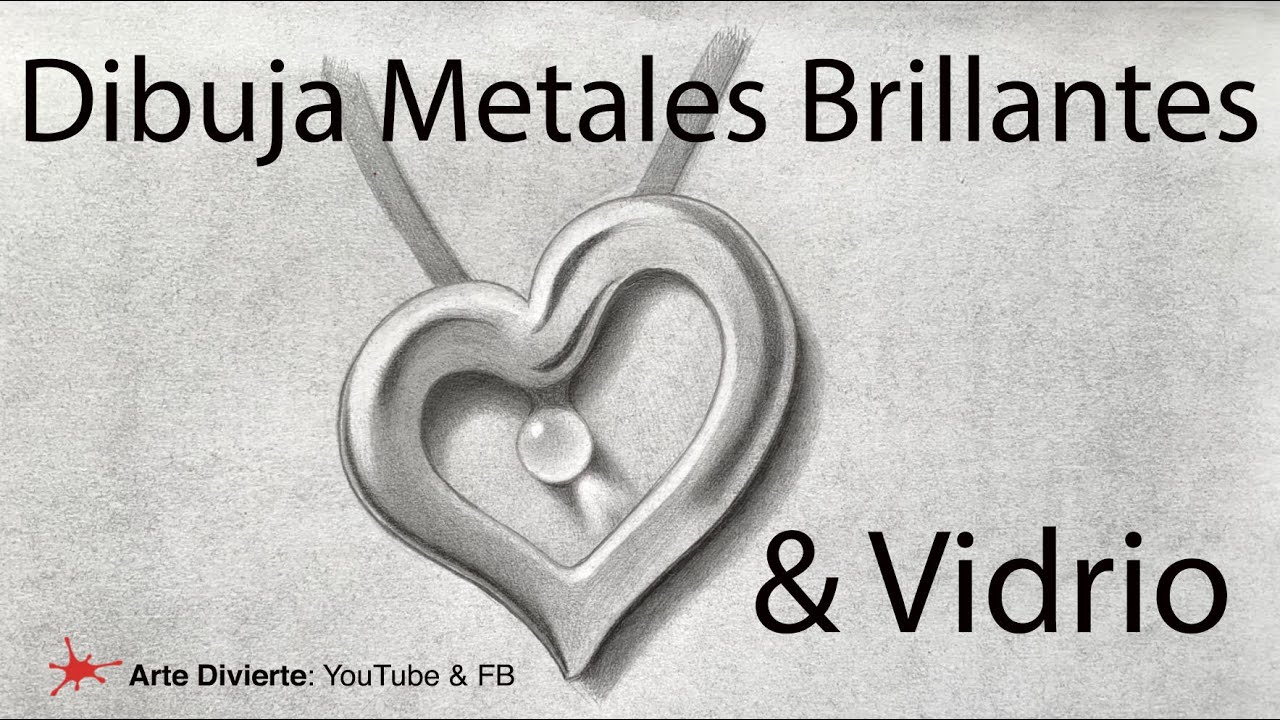 CÓMO DIBUJAR UN CORAZÓN DE PLATA - Metal y vidrio