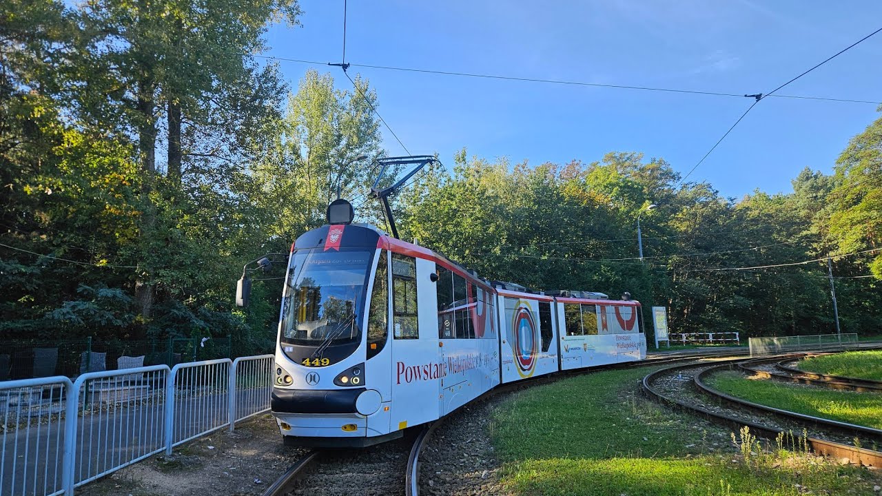 MPK Poznań - 🚊8 (Wyjazd z zajezdni/Kabina) | Moderus Beta MF 20 AC #449 