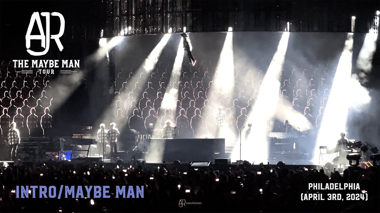 AJR - Intro/Maybe Man (4K 60 FPS) - LIVE from The Maybe Man Tour | Philadelphia, PA | 04/03/24