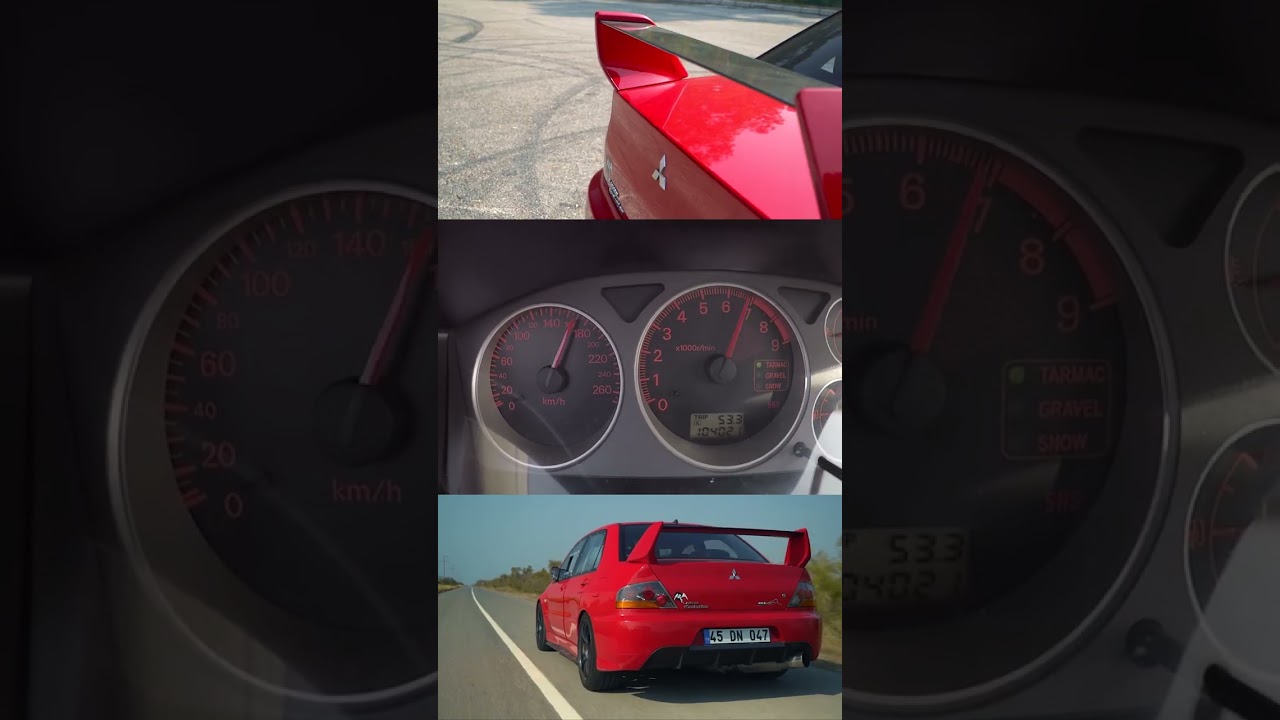 900 HP+ Mitsubishi Evo IX Big Turbo Epic 100-200 km/h acceleration