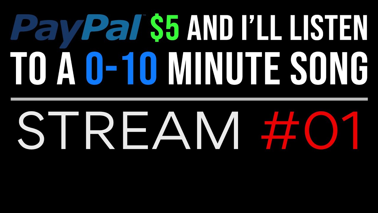 🔴LIVE SONG REACTIONS: PayPal $5 or more and I'll react to a 0-10 Minute Song! — STREAM #01