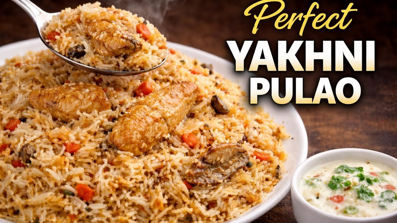 Chicken Yakhni Pulao Recipe | Step by Step Easy Pulao at Home