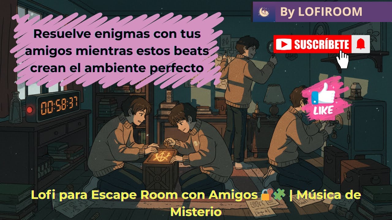 Lofi para Escape Room con Amigos 🔐🧩 | Música de Misterio