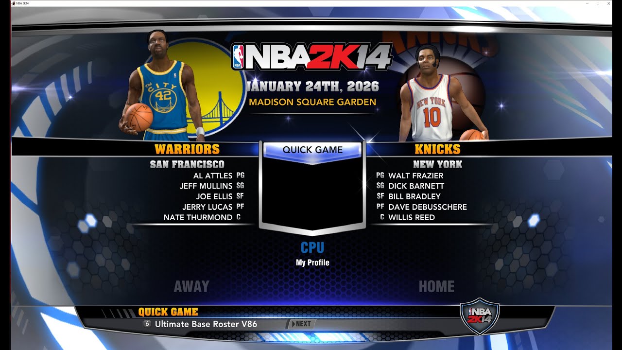 NBA 2k14 Сезон 1970-1971 первый тур SAN FRANCISCO Warriors - NEW YORK Knicks